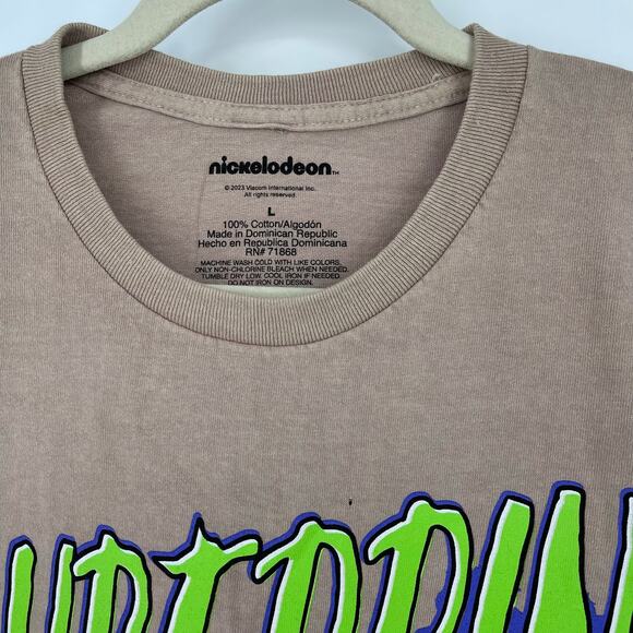 NWOT Nickelodeon Rocket Power Taupe Shreddin 1999 Graphic Tee Large Short Sleeve - Picture 4 of 5